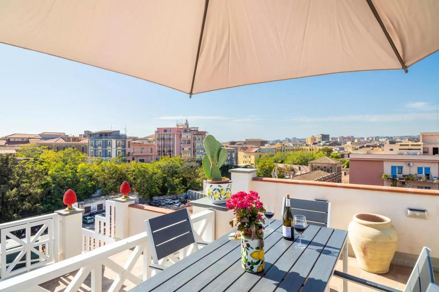 Апартаменты La Terrazza Sul Cielo Катания Экстерьер фото